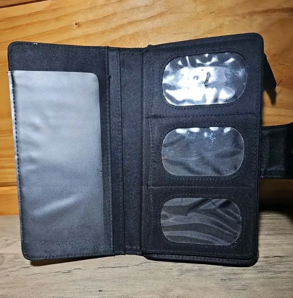 Black Checkbook Cradit Card Wallet